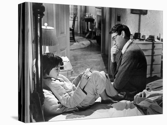 To Kill A Mockingbird, Mary Badham, Gregory Peck, 1962-null-Stretched Canvas