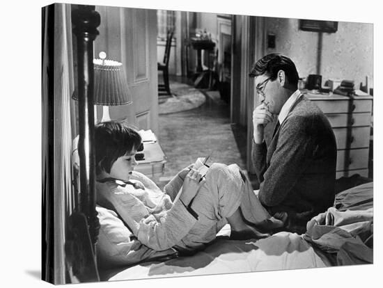 To Kill A Mockingbird, Mary Badham, Gregory Peck, 1962-null-Stretched Canvas