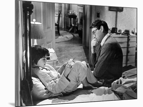 To Kill A Mockingbird, Mary Badham, Gregory Peck, 1962-null-Mounted Photo