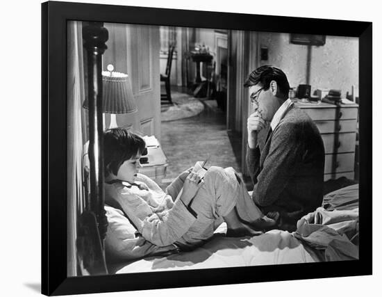 To Kill A Mockingbird, Mary Badham, Gregory Peck, 1962-null-Framed Photo