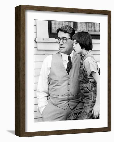 To Kill A Mockingbird, Mary Badham, Gregory Peck, 1962-null-Framed Photo