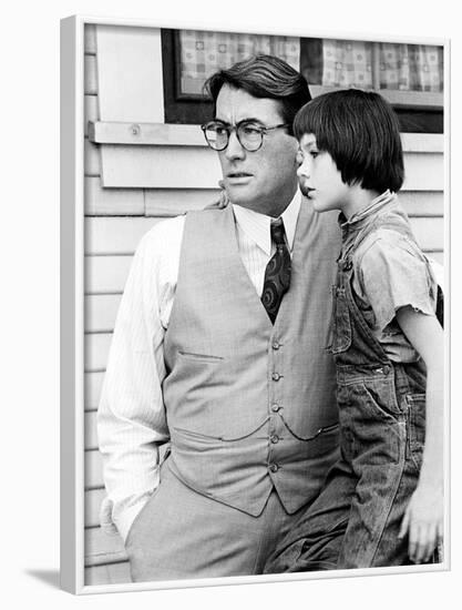 To Kill A Mockingbird, Mary Badham, Gregory Peck, 1962-null-Framed Photo