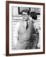 To Kill A Mockingbird, Mary Badham, Gregory Peck, 1962-null-Framed Photo