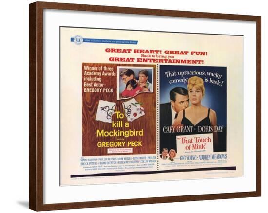 To Kill a Mockingbird/That Touch of Mink, 1967--Framed Art Print