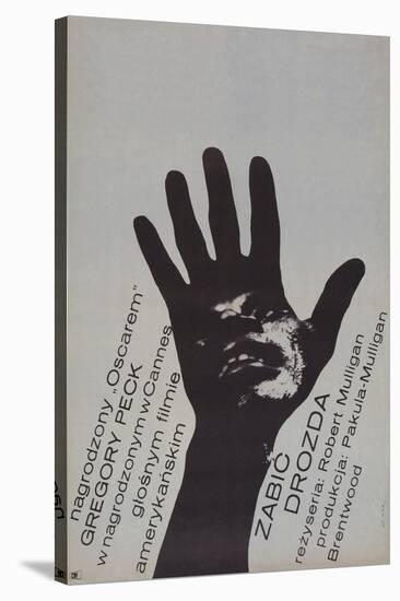 To Kill a Mockingbird, (Zabic Drozda), Polish poster, Brock Peters, 1962-null-Stretched Canvas