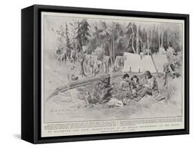 To Klondyke and Back, Basket-Making at an Indian Encampment on the Yukon-Charles Edwin Fripp-Framed Stretched Canvas