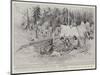 To Klondyke and Back, Basket-Making at an Indian Encampment on the Yukon-Charles Edwin Fripp-Mounted Giclee Print