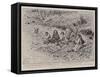 To Klondyke and Back, Natives Waiting for Payment for Wood Used on the Yukon Steamers-Charles Edwin Fripp-Framed Stretched Canvas