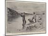 To Klondyke and Back, Panning for Gold on the Yukon River-Charles Edwin Fripp-Mounted Giclee Print