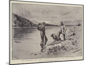 To Klondyke and Back, Panning for Gold on the Yukon River-Charles Edwin Fripp-Mounted Giclee Print