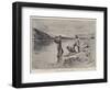 To Klondyke and Back, Panning for Gold on the Yukon River-Charles Edwin Fripp-Framed Giclee Print