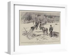 To Klondyke by the All-Canadian Route, a Block on the Stikine River-Charles Edwin Fripp-Framed Giclee Print