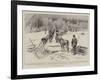 To Klondyke by the All-Canadian Route, a Block on the Stikine River-Charles Edwin Fripp-Framed Giclee Print