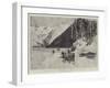 To Klondyke for Gold, View Below the Canon on the Stikine River-Charles Edwin Fripp-Framed Giclee Print