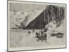 To Klondyke for Gold, View Below the Canon on the Stikine River-Charles Edwin Fripp-Mounted Giclee Print