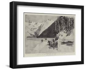 To Klondyke for Gold, View Below the Canon on the Stikine River-Charles Edwin Fripp-Framed Giclee Print