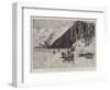 To Klondyke for Gold, View Below the Canon on the Stikine River-Charles Edwin Fripp-Framed Giclee Print