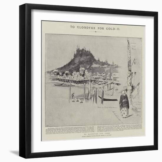 To Klondyke for Gold-Charles Edwin Fripp-Framed Giclee Print