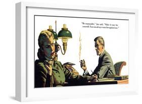 To Live Forever  - Saturday Evening Post "Men at the Top", April 18, 1953 pg.21-James Bingham-Framed Giclee Print