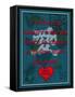 To Love Is to Admire with the Heart-Cathy Cute-Framed Stretched Canvas