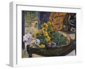 To Make a Bouquet; Pour Faire Un Bouquet-Paul Gauguin-Framed Giclee Print