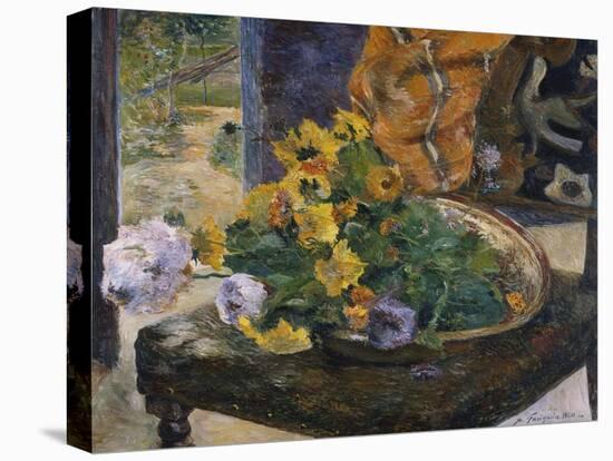 To Make a Bouquet; Pour Faire Un Bouquet-Paul Gauguin-Stretched Canvas