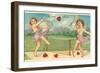 To My Love, Cupids Playing Tennis-null-Framed Art Print