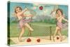 To My Love, Cupids Playing Tennis-null-Stretched Canvas