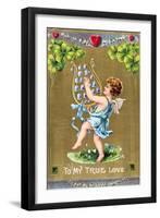 To My True Love, American Valentine Card, C1910-null-Framed Giclee Print