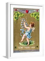 To My True Love, American Valentine Card, C1910-null-Framed Giclee Print