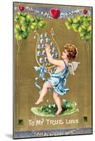 To My True Love, American Valentine Card, C1910-null-Mounted Giclee Print