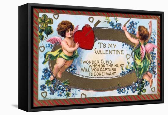 To My Valentine, American Valentine Card, C1908-null-Framed Stretched Canvas