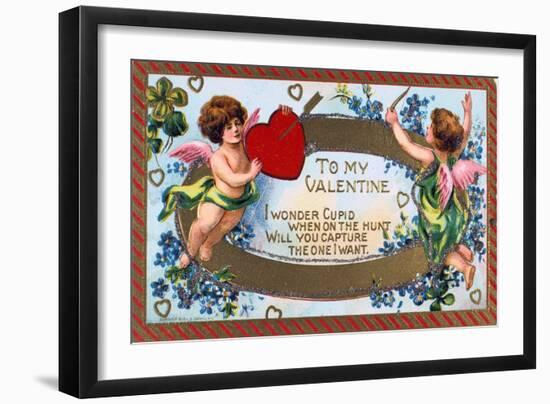 To My Valentine, American Valentine Card, C1908-null-Framed Giclee Print