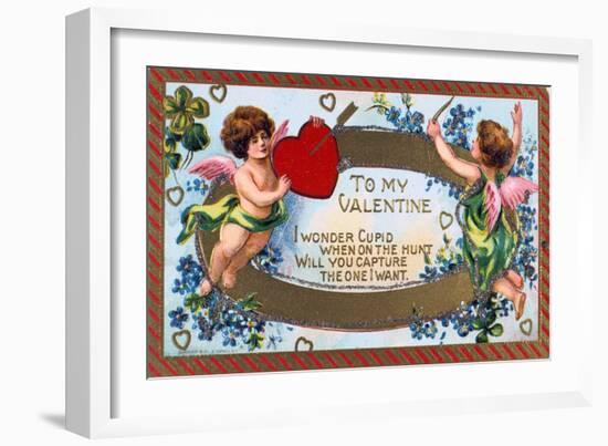 To My Valentine, American Valentine Card, C1908-null-Framed Giclee Print