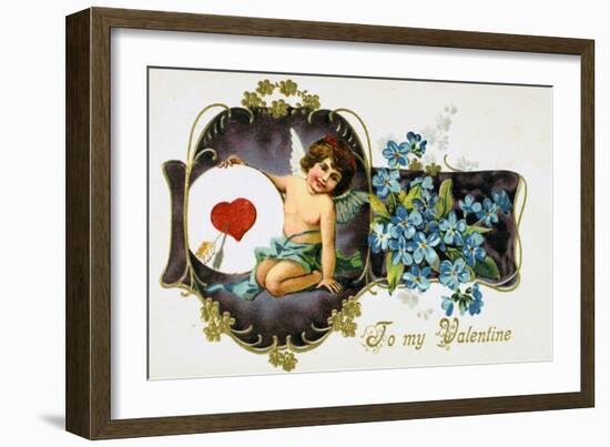 To My Valentine, American Valetine Card, 1907-null-Framed Giclee Print