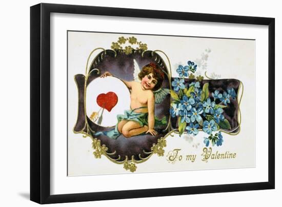 To My Valentine, American Valetine Card, 1907-null-Framed Giclee Print