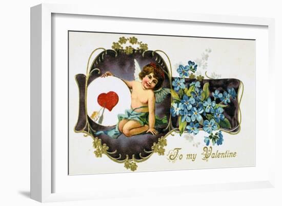 To My Valentine, American Valetine Card, 1907-null-Framed Giclee Print