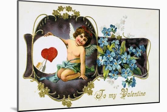 To My Valentine, American Valetine Card, 1907-null-Mounted Giclee Print