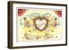 To My Valentine, Cupid Mailmen-null-Framed Art Print