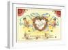 To My Valentine, Cupid Mailmen-null-Framed Art Print