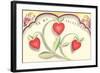 To My Valentine, Heart Flowers and Cupids-null-Framed Art Print