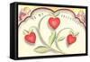 To My Valentine, Heart Flowers and Cupids-null-Framed Stretched Canvas
