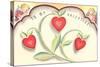 To My Valentine, Heart Flowers and Cupids-null-Stretched Canvas