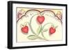 To My Valentine, Heart Flowers and Cupids-null-Framed Art Print