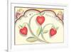 To My Valentine, Heart Flowers and Cupids-null-Framed Premium Giclee Print