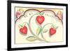 To My Valentine, Heart Flowers and Cupids-null-Framed Premium Giclee Print