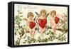 To My Valentine Victorian Valentine-David Pollack-Framed Stretched Canvas