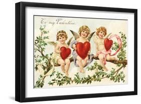 To My Valentine Victorian Valentine-David Pollack-Framed Giclee Print