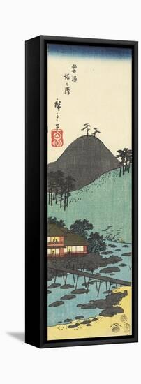 To Nosawa Village in Hakone, February 1854-Utagawa Hiroshige-Framed Stretched Canvas