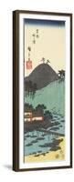 To Nosawa Village in Hakone, February 1854-Utagawa Hiroshige-Framed Premium Giclee Print